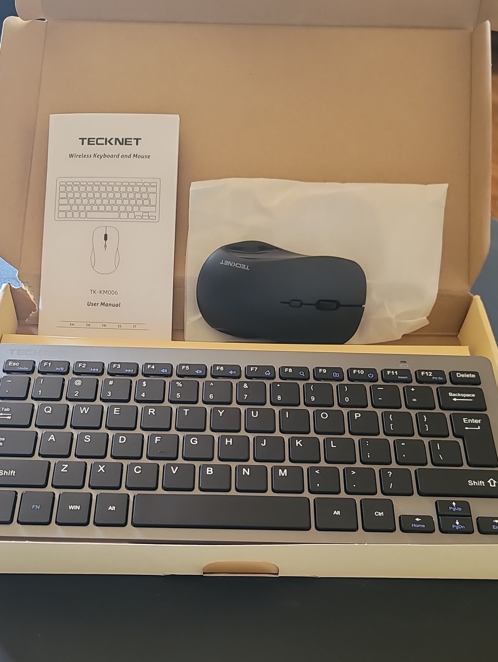 Wireless Keyboard and Mouse Combo - Black